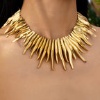 Pointy Gold Silver Anti Tarnish Versatile Necklace For Women Bulk