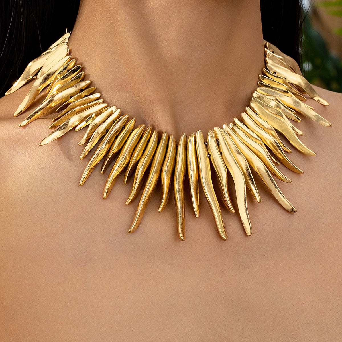 Pointy Gold Silver Anti Tarnish Versatile Necklace For Women Bulk