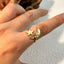 Crescent Moon 18K Gold Plated Silver Anti Tarnish Free Size Ring Bulk