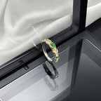 Silver Multi Gemstone CZ Anti Tarnish Pack Of 4 Band Ring Bulk