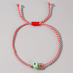 Multi Color Evil Eye Sqaure  Beads Bracelet Wrist Wear For Women Bulk