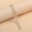 Bulk Baguette Cut Gold Silver Plated CZ Anti Tarnish Copper Bracelet