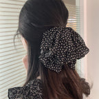 Black White Dots Cloth Hire Band Hair Accessories For Girl Women Bulk
