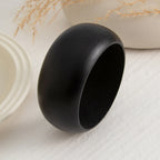 Round Wooden Black Brown Cuff Kada Bracelet For Women Bulk