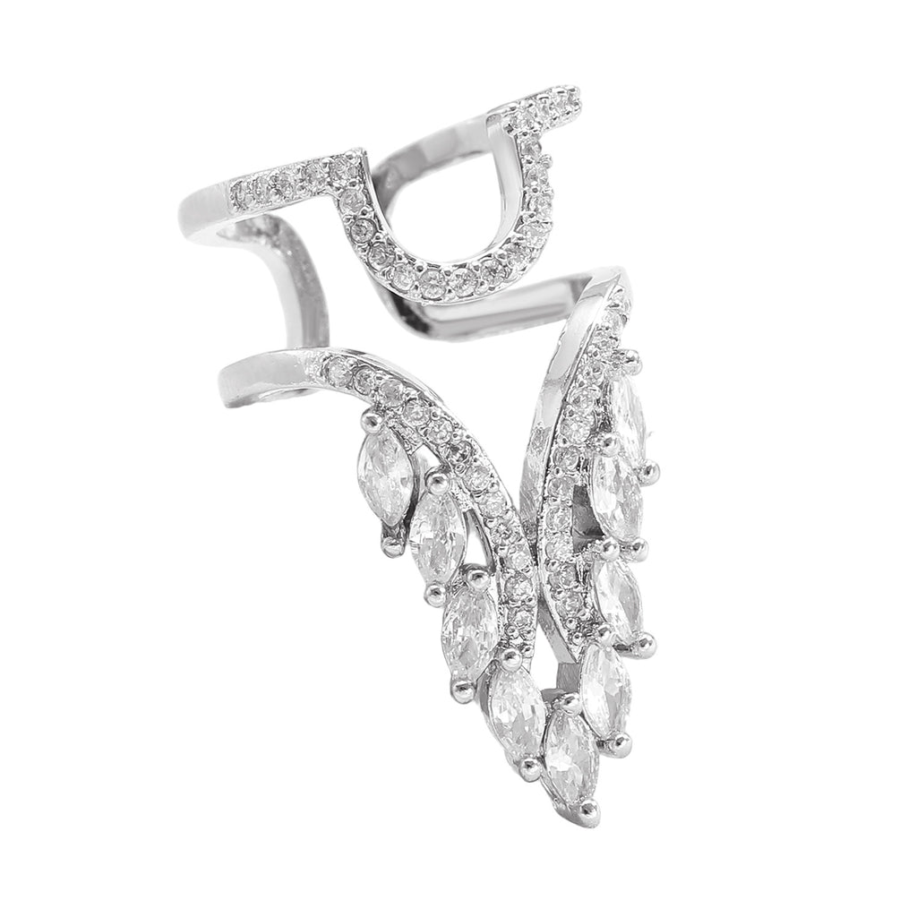 Luxury Multi-Style Marquise Stone Gold Silver CZ Copper Ring Wholesale