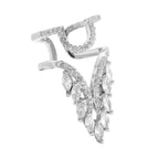 Luxury Multi-Style Marquise Stone Gold Silver CZ Copper Ring Wholesale