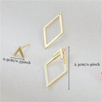 Arrow Rhombus 18K Gold Dangler Drop Earring For Women Bulk