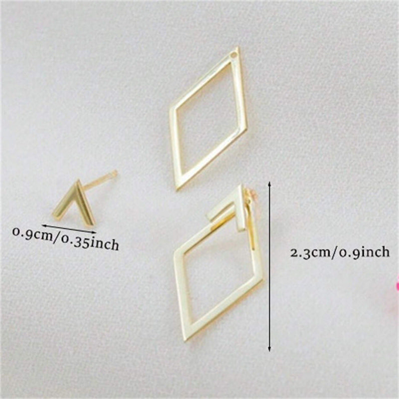 Arrow Rhombus 18K Gold Dangler Drop Earring For Women Bulk