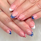 American Flag Finger Nail Pack Of 10 + Extra 14 For Women Bulk
