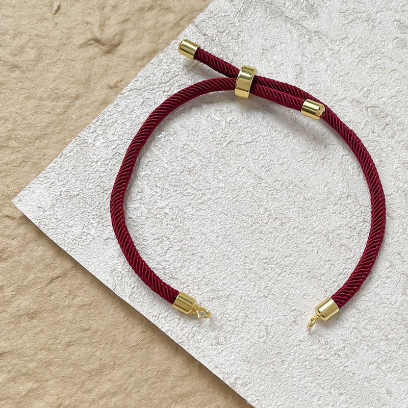 Wholesale Blue Brown Green Stylish Gold Plated Plain Thread Bracelet