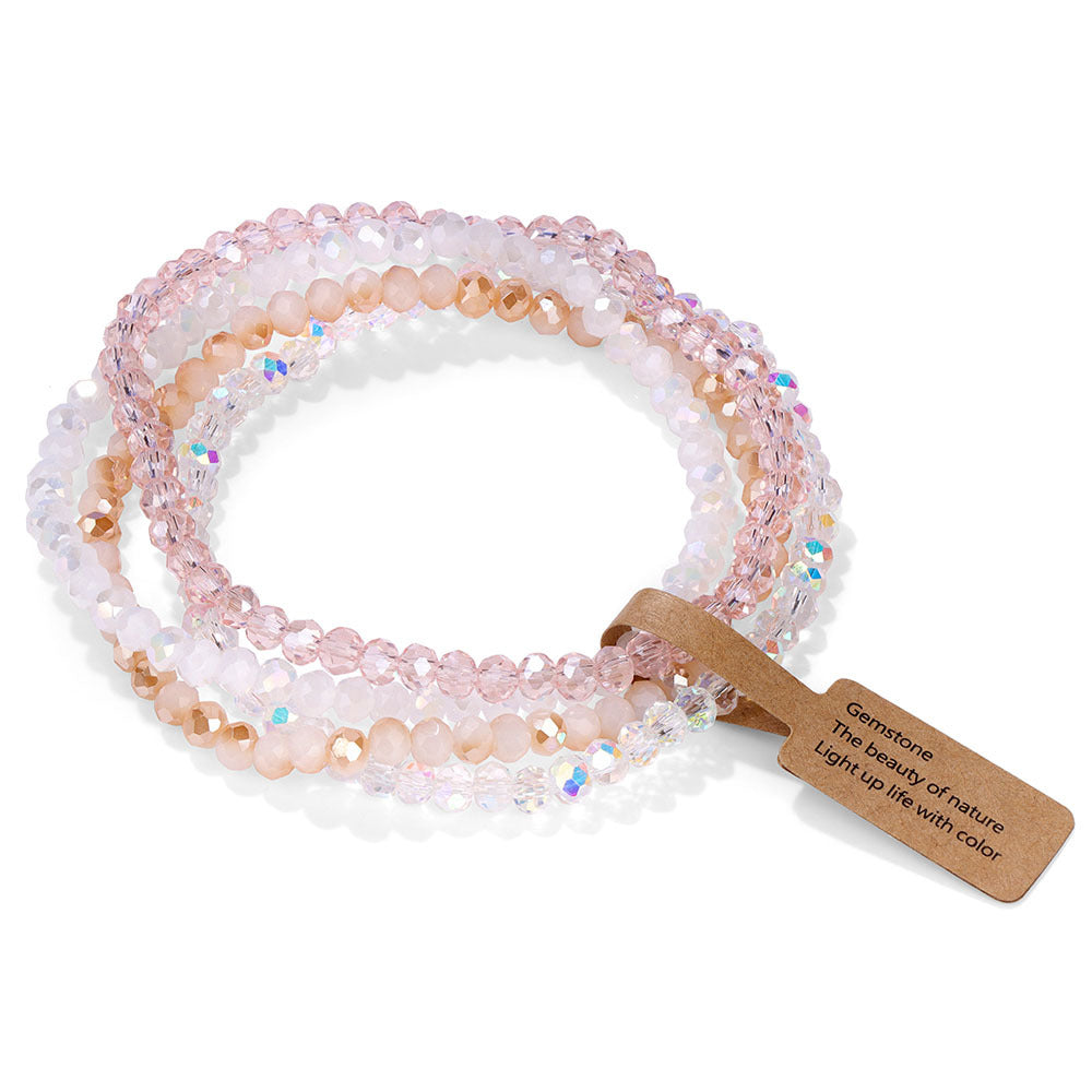 Triple Layer Multicolor Beads Adjustable Layer Stackable Bracelet Bulk