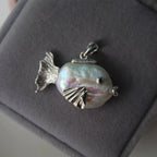 Ocean Pearl Shape Fish 18k Gold Silver Stainless Steel Anti Tarnish Necklace Pendant Chain For Women