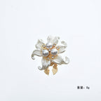 Bulk Multi Color Classic Floral Gold Silver Pearl Brass Button Cover