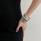 18K Gold Silver Anti Tarnish Multi-Layer Bracelet For Women Bulk
