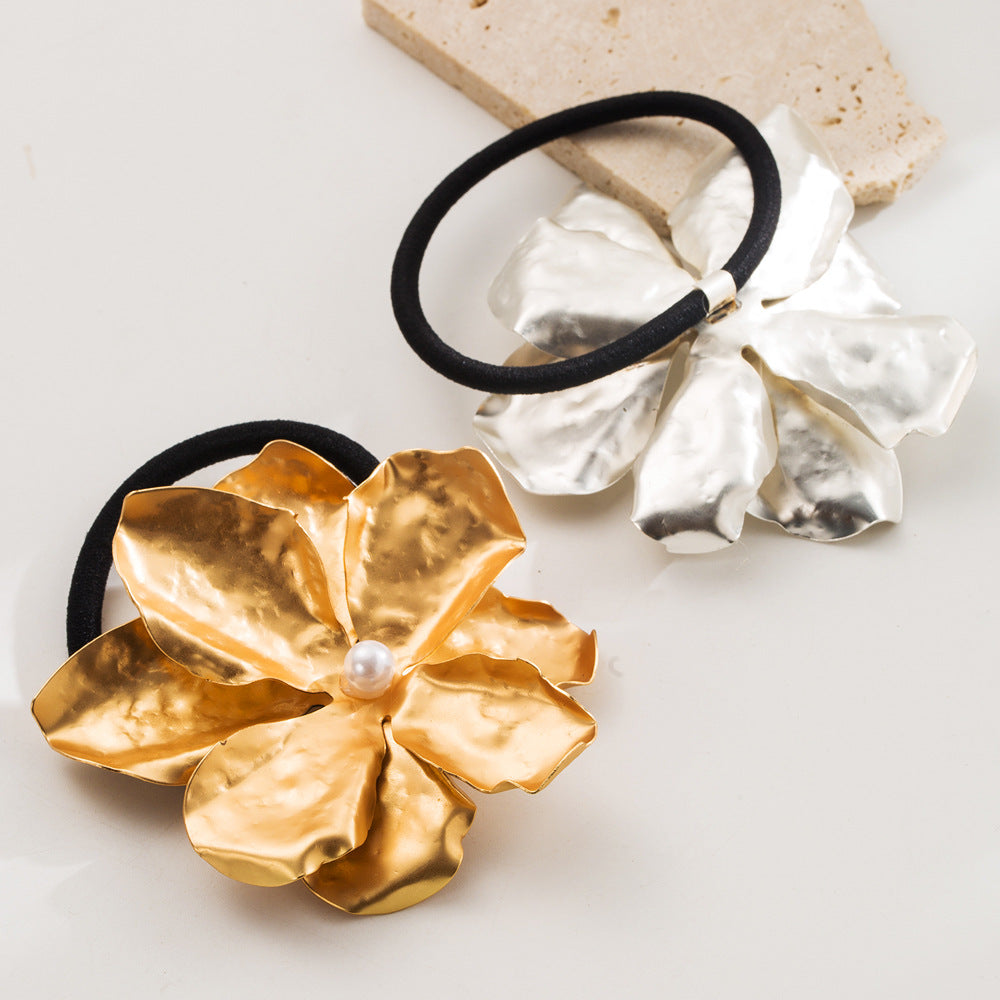 Flower Pearl Gold Silver Anti Tarnish Hair Band Hair Accessories Bulk