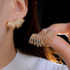 Bulk Gold Silver CZ Anti-Tarnish Copper Ear Cuff Earrings