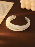 Acrylic White Orange Brown Cuff Kada Bracelet For Women Bulk