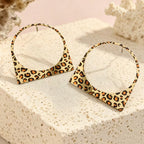 Multi Color Geometric Circle Square Gold Hoop Earrings For Women Bulk