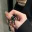 Spider Green Black Anti Tarnish Free Size Ring For Women Bulk