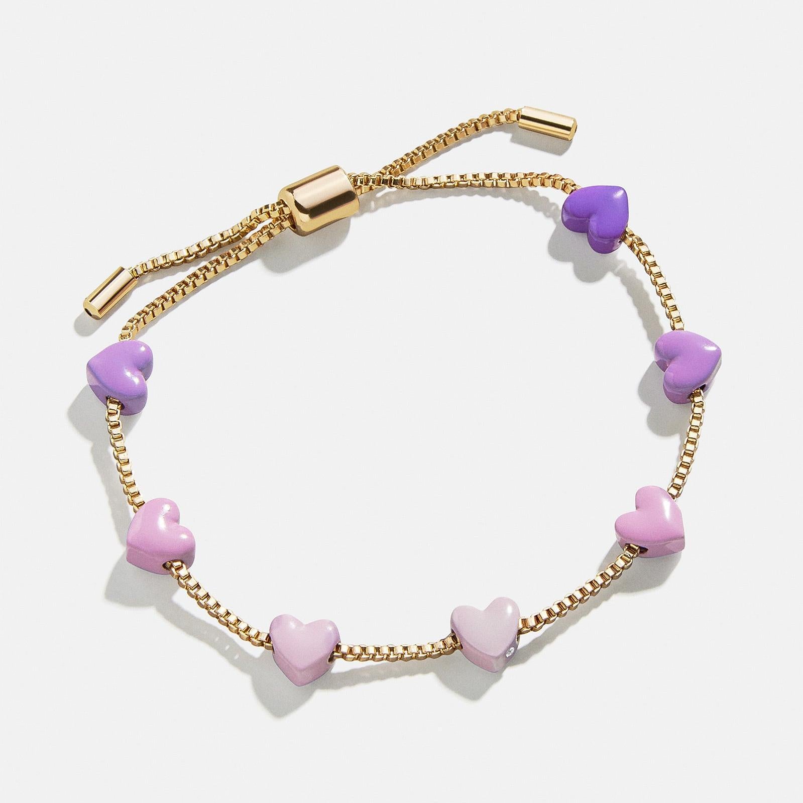 Heart Love 18K Gold Anti Tarnish Adjustable Bracelet For Women Bulk Secondary image
