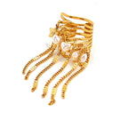 Multi Color Chain Tassel Statement Gold Copper Adjustable Ring Women Bulk