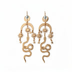 Elegant Celestial Moon & Star Gold Plated Alloy Earrings For Women Bulk