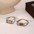 Heart Moon Enamel Gold Threads Anti Tarnish Threads Bracelet Bulk