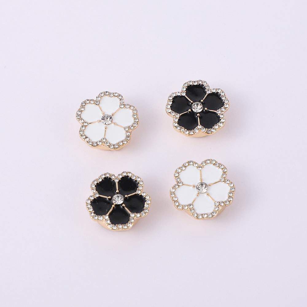 Flower Clover Mother Of Pearl 18K Gold Anti Tarnish Single Shirt Button Cover For Unisex Main image