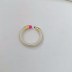 Multi Color Pencil Gold Copper Anti Tarnish Adjustable Ring Women Bulk