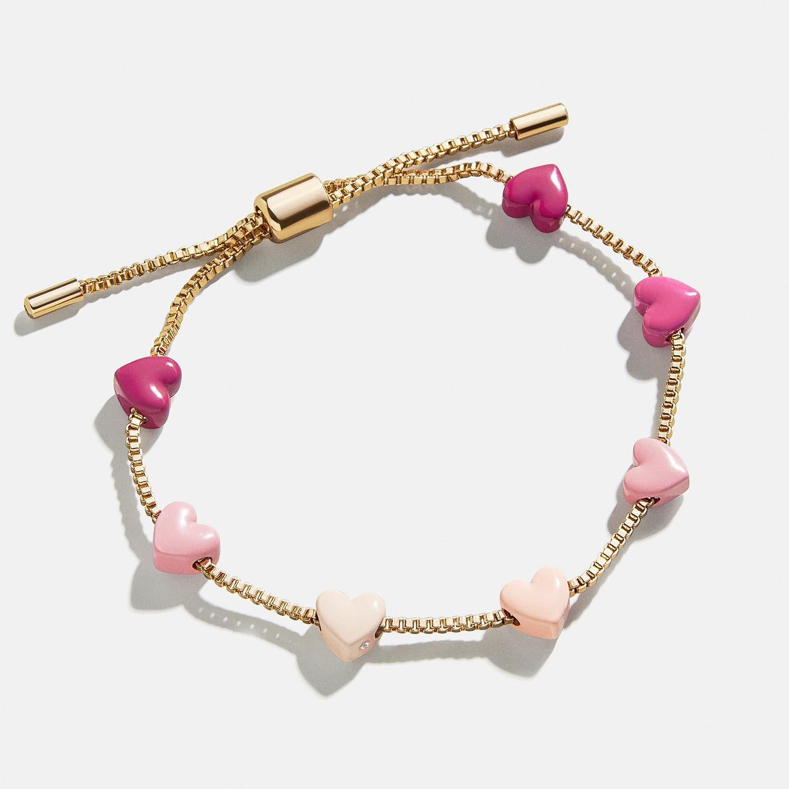 Heart Love 18K Gold Anti Tarnish Adjustable Bracelet For Women Bulk Main image