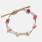 Heart Love 18K Gold Anti Tarnish Adjustable Bracelet For Women Bulk