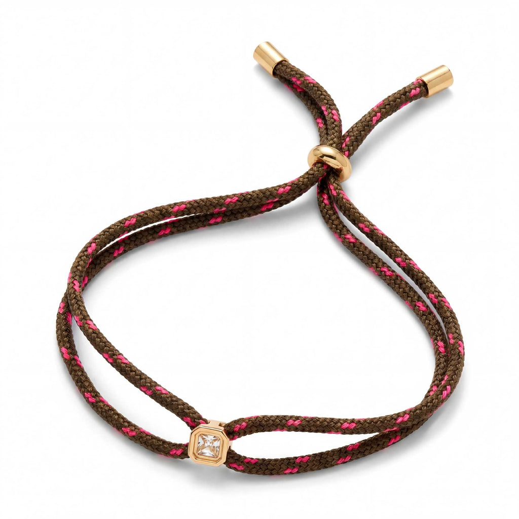 Multi Color Handmade Rope Style Gold CZ Fabric Bracelet For Women Bulk