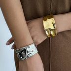 Beaten Finish 18K Gold Silver Anti Tarnish Kada Bangle Bracelet Bulk