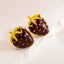 Strawberry Red Maroon 18K Gold Dangler Earring For Women Bulk