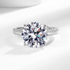 Solitaire Silver Cubic Zirconia Anti Tarnish Free Size Ring Women Bulk