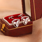 Silver Triangle Floral Cubic Zirconia Copper Stud Earrings For Women Bulk