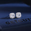 Bulk Square Silver CZ Halo Stud Earrings â€“ Anti Tarnish Copper