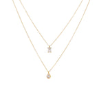 Oval Square CZ Gold Silver Stainless Steel Necklace Pendant Chain Bulk