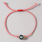 Multi Color Evil Eye Sqaure  Beads Bracelet Wrist Wear For Women Bulk