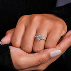 Oval Solitaire Silver Cubic Zirconia Anti Tarnish Ring For Women Bulk