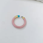 Multi Color Pencil Gold Copper Anti Tarnish Adjustable Ring Women Bulk