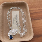 Gold Silver Evil Eye Teardrop Cubic Zirconia Necklace  For Women Bulk
