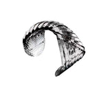 Snake Bone Twisted 18K Gold SIlver Anti Tarnish Bangle Cuff Kada Bracelet For Women