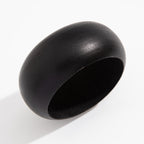 Round Wooden Black Brown Cuff Kada Bracelet For Women Bulk