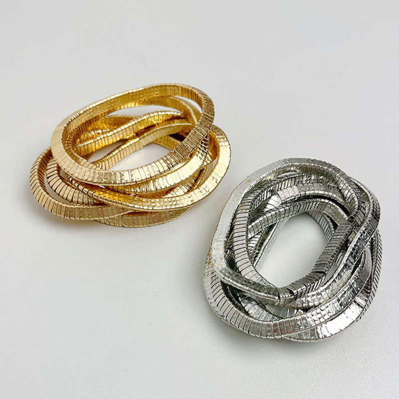 18K Gold Silver Anti Tarnish Multi-Layer Bracelet For Women Bulk Main image