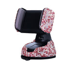Black Red White Diamond Car Phone Holder Rotating Phone Holder Bulk