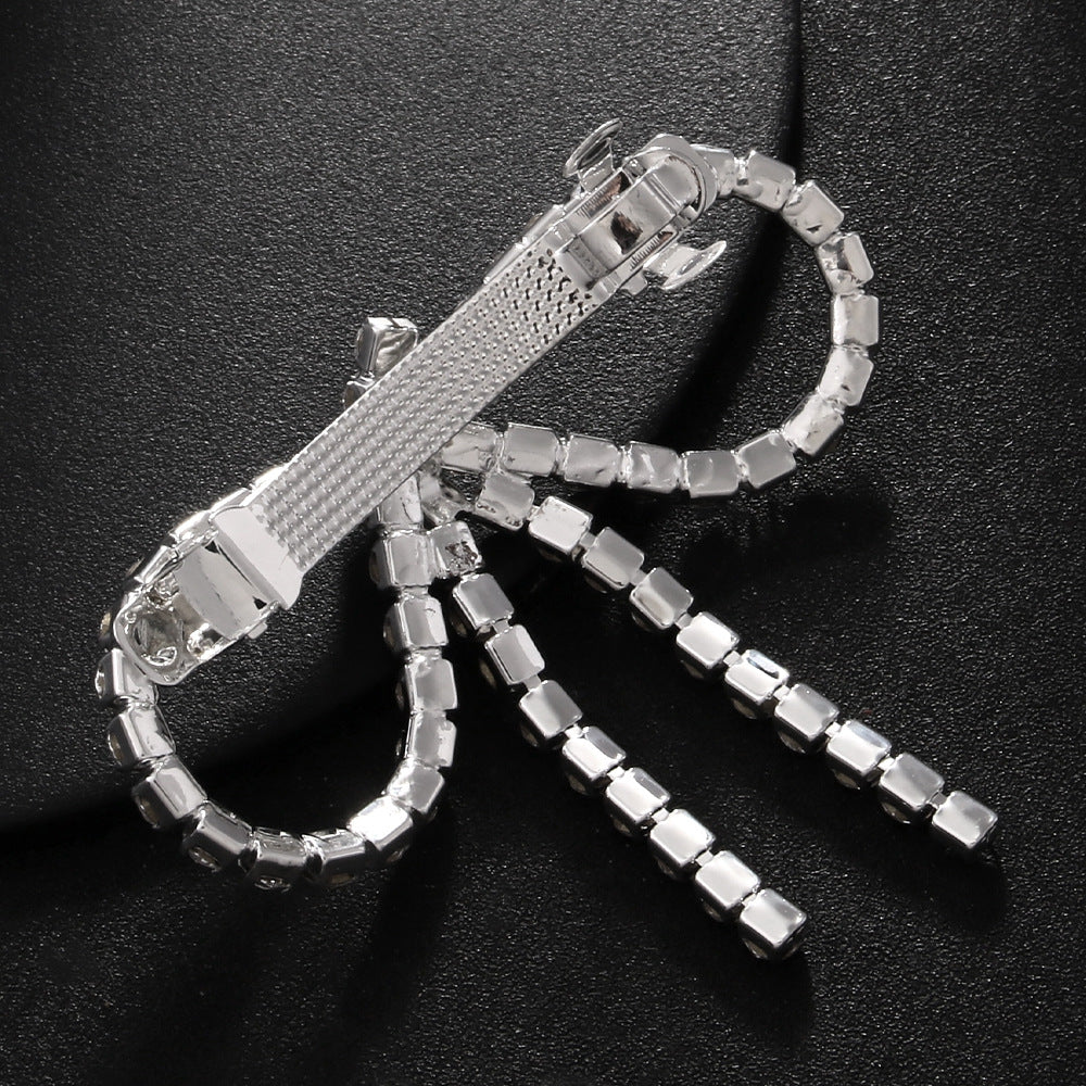 Bow 18K Gold Silver CZ Anti Tarnish Hair Clip Hair Accessories Bulk