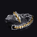 Dragon Head 18K Gold Silver Bracelet For Men Bulk