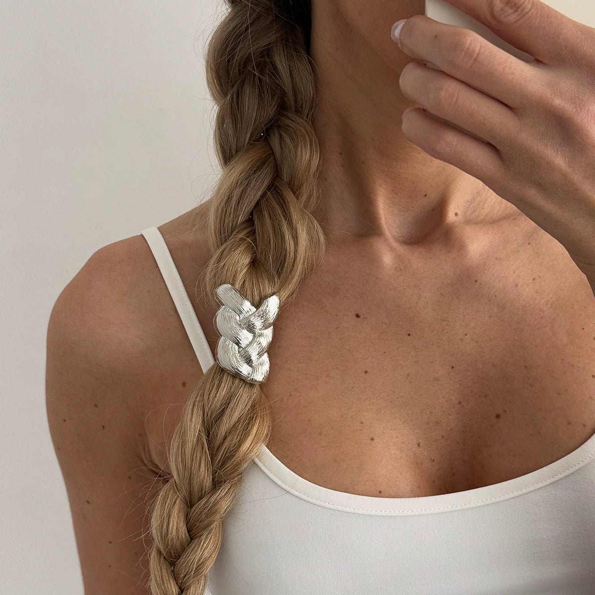 Chunky Knot Style Gold Silver Plated Alloy Hair Accessories For Women Bulk