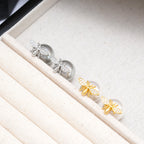 Little Honeybee Pearl Cubic Zirconia Gold Silver Stud Earring Bulk